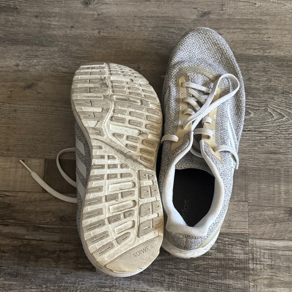 adidas Gray and White Athletic Shoes - Picture 7 of 7